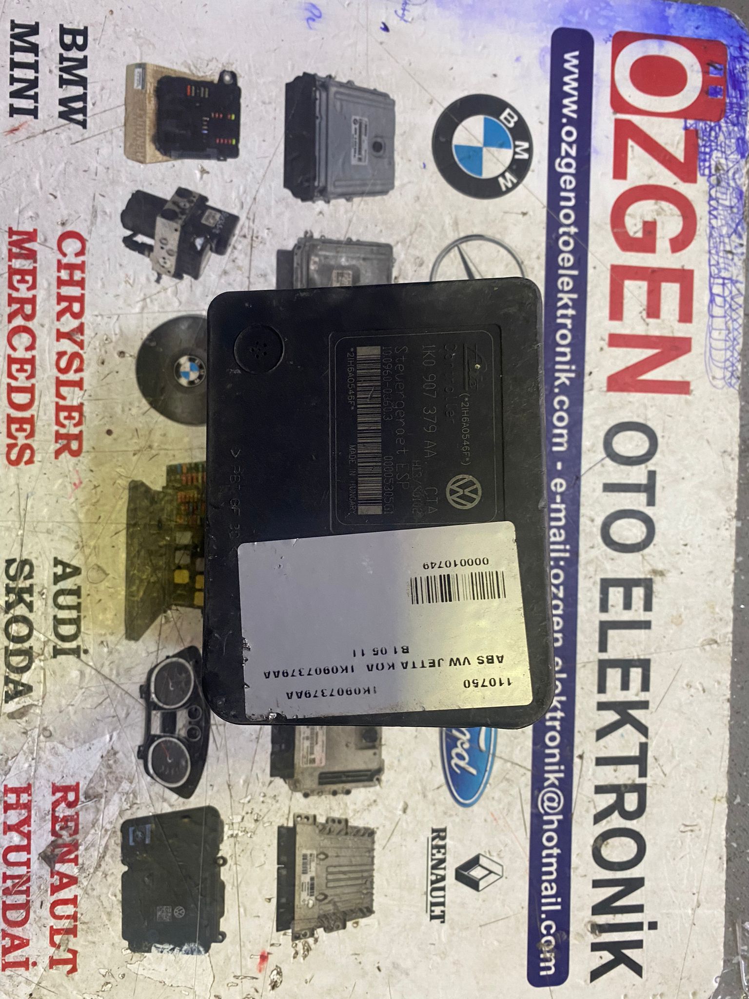 VW JETTA ABS POMPA BEYNİ 1K0907379AA 10.0960-0360.3 1K0614517T 10.0206-0220.4